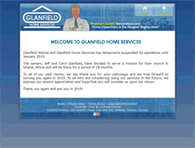Tablet Screenshot of glanfieldhomes.com